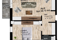 Apartament 2 camere, 54.72 mp utili, imobil nou, zona Leroy Merlin!