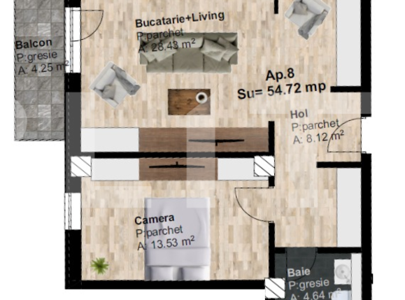 Apartament de vânzare 2 camere Marasti - 54324AV | BLITZ Cluj-Napoca | Poza1