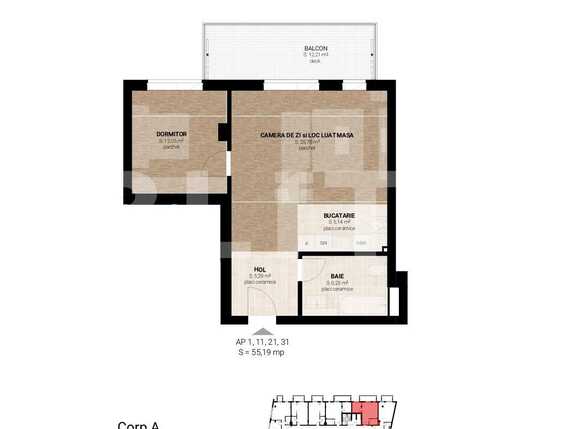 Apartament de vânzare 2 camere Semicentral - 54333AV | BLITZ Cluj-Napoca | Poza1