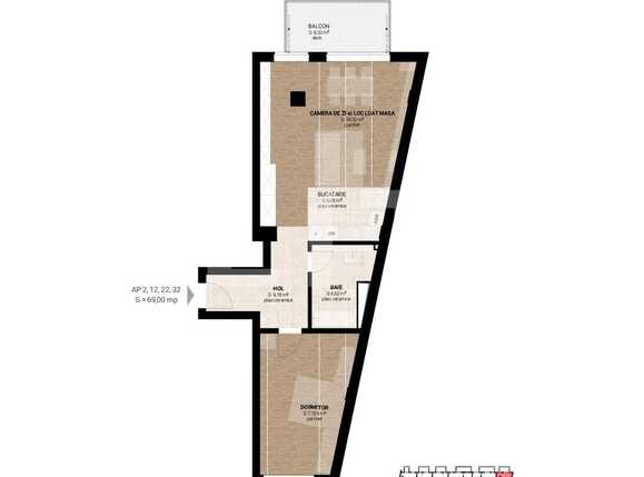 Apartament de vânzare 2 camere Semicentral - 54335AV | BLITZ Cluj-Napoca | Poza1