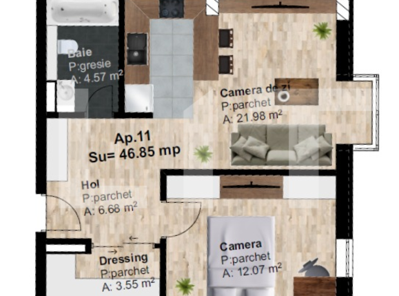 Apartament de vânzare 2 camere Marasti - 54343AV | BLITZ Cluj-Napoca | Poza1