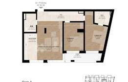 Apartament 3 camere, 77,53 mp, logie, semifinisat, zona Dedeman