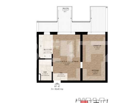 Apartament de vânzare 2 camere Semicentral - 54351AV | BLITZ Cluj-Napoca | Poza1