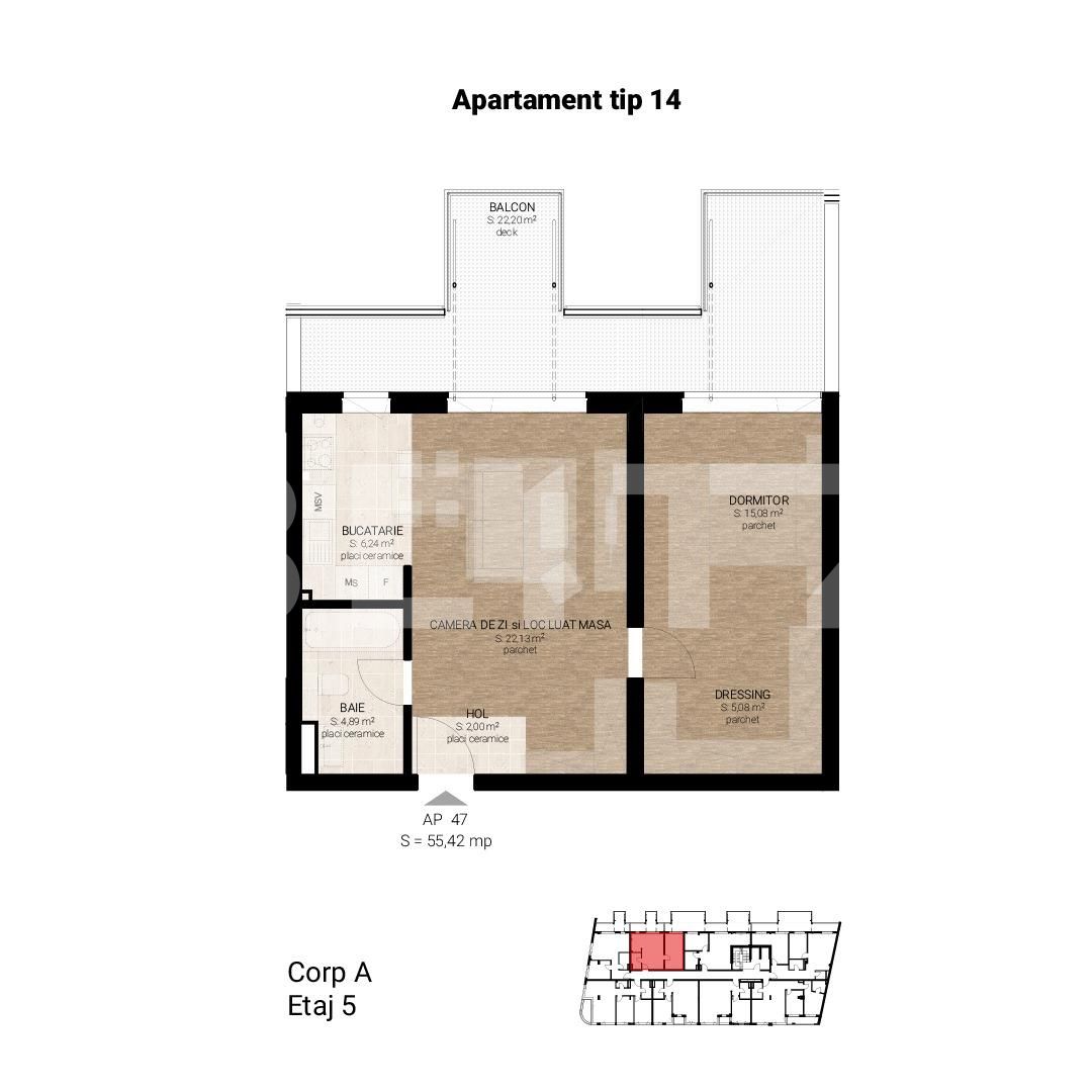 Apartament de vânzare 2 camere Semicentral - 54351AV | BLITZ Cluj-Napoca | Poza1