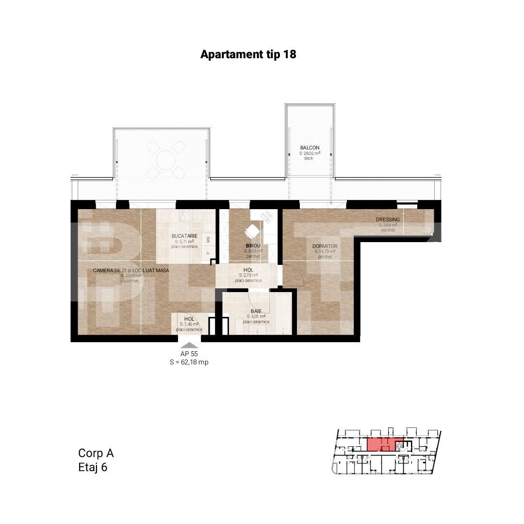 Apartament de vânzare 2 camere Semicentral - 54357AV | BLITZ Cluj-Napoca | Poza1