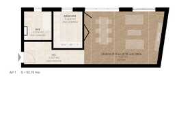 Apartament 1 camera, 52.70 mp, semifinisat, zona Dedeman