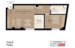 Apartament 2 camere, 59.43 mp, semifinisat, zona Dedeman