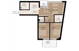 Apartament 3 camere, 73.24 mp, logie, balcon, semifinisat, zona Dedeman