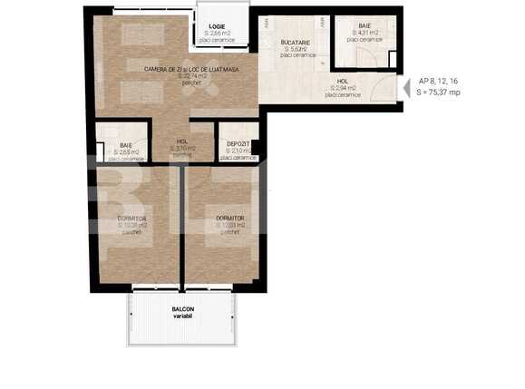 Apartament de vânzare 3 camere Semicentral - 54385AV | BLITZ Cluj-Napoca | Poza1