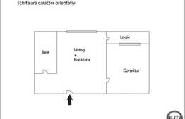 De vanzare 2 camere, 49 mp, etaj intermediar! Zona usor accesibila! Semifinisat!