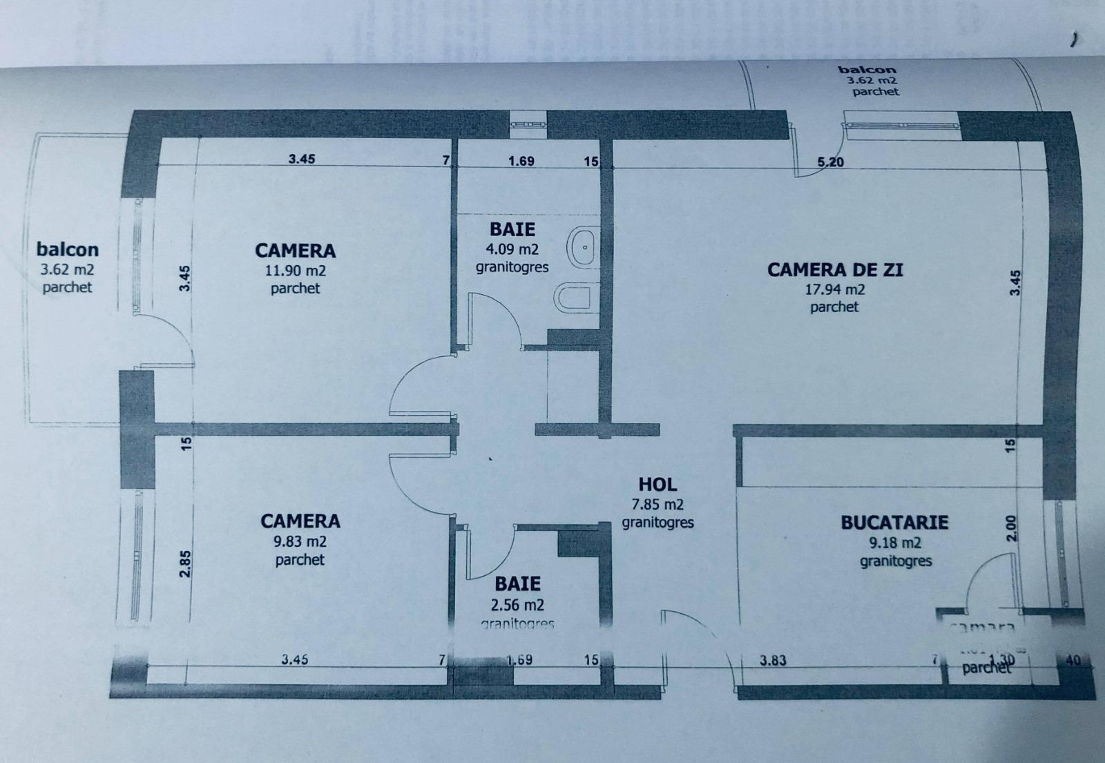 Apartament de vânzare 3 camere Marasti - 54442AV | BLITZ Cluj-Napoca | Poza1