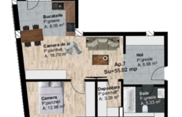Apartament 2 camere, 55 mp utili, imobil nou, zona Leroy Merlin!