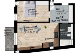 Apartament 2 camere, 40.58 mp utili, imobil nou, zona Leroy Merlin!