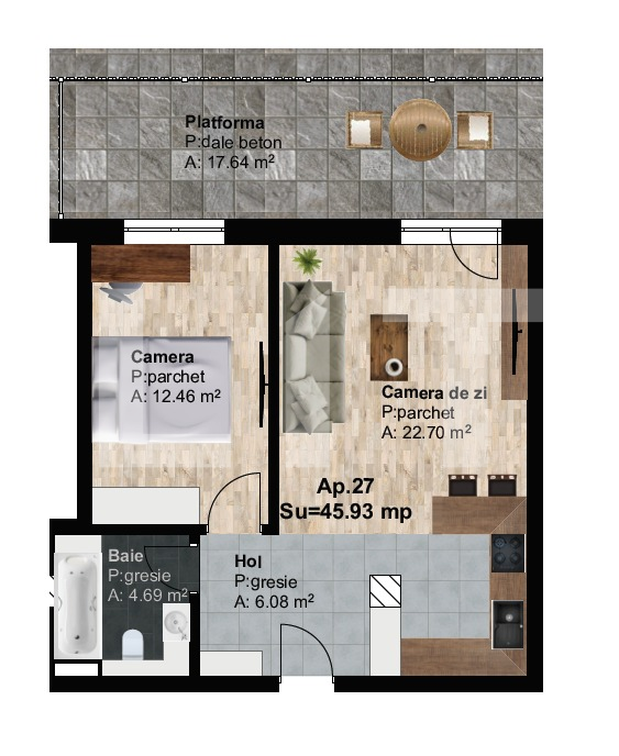 Apartament de vânzare 2 camere Marasti - 54485AV | BLITZ Cluj-Napoca | Poza4