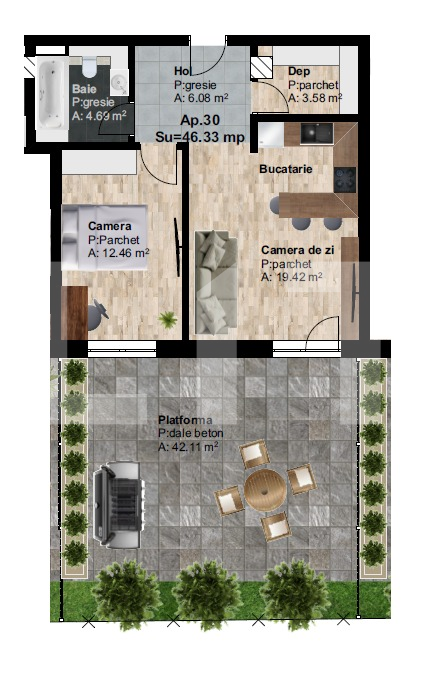 Apartament de vânzare 2 camere Marasti - 54488AV | BLITZ Cluj-Napoca | Poza4