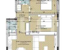 Apartament 3 camere LA CHEIE, 70.30 mp, zona Primariei Baciu