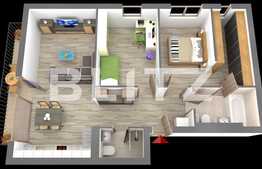 Apartament 3 camere LA CHEIE, 70.30 mp, zona Primariei Baciu