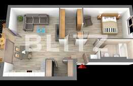 Apartament 2 camere finisat LA CHEIE, 58.30 mp, zona Primariei Baciu