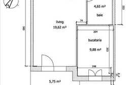 Apartament de vanzare cu 1 camera, decomandat, 34 mp utili, zona Florilor!