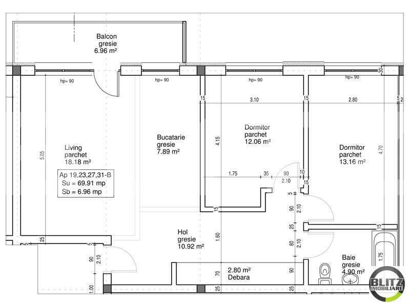 Apartament de vânzare 3 camere Floreşti - 5466AV | BLITZ Cluj-Napoca | Poza4
