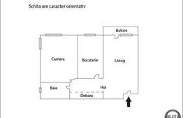 Apartament cu 2 camere de vanzare, 54 mp, decomandat, zona Eroilor!