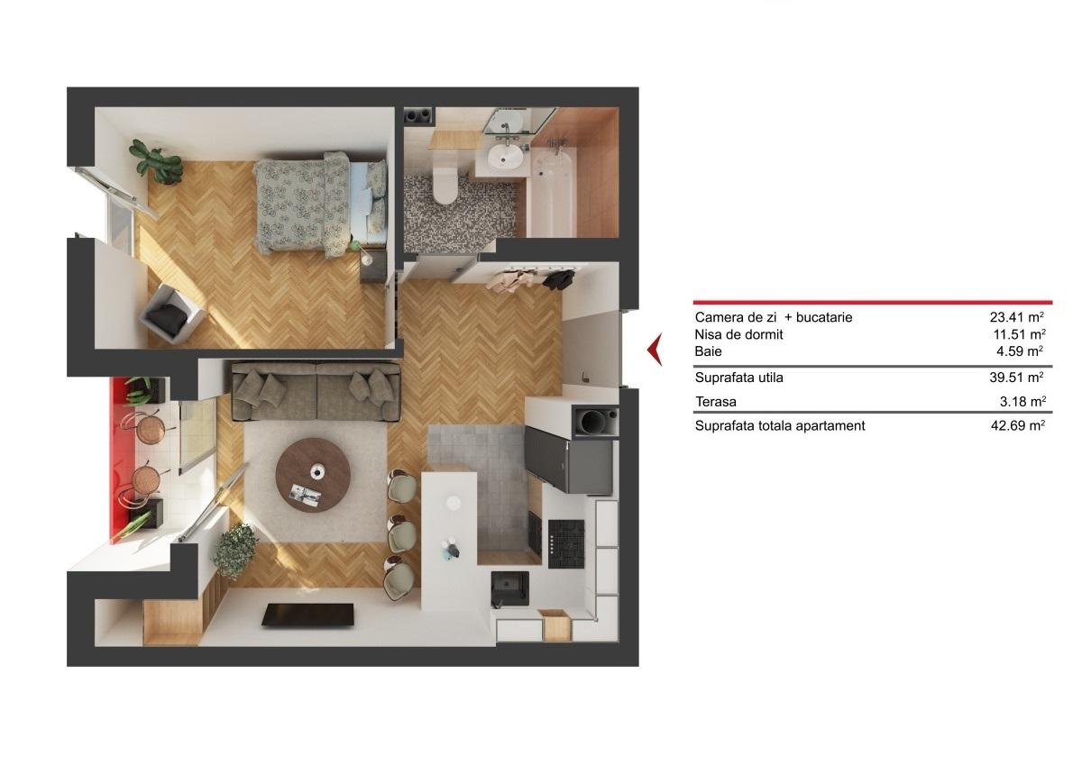 Apartament de vânzare 2 camere Marasti - 54855AV | BLITZ Cluj-Napoca | Poza1