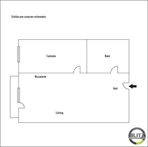 Garsonieră de vânzare Floreşti - 5487AV | BLITZ Cluj-Napoca | Poza1