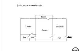 Vanzare mansarda inalta 2 camere semidecomandate, 60 mp, recent renovat