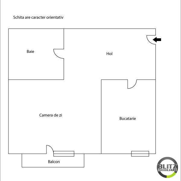 Garsonieră de vânzare Floreşti - 553AV | BLITZ Cluj-Napoca | Poza1