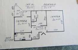 Apartament 2 camere, 44 mp, decomandat, zona Hotel Paradis