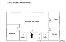 Apartament la mansarda cu 4 camere, 118 mp, semifinisat! Loc parcare