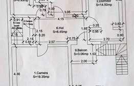 3 camere de vanzare in vila, 64 mp utili