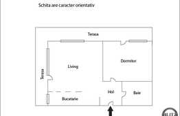 2 camere, 49 mp, TERASA 33 mp, parcare cu CF, zona Porii