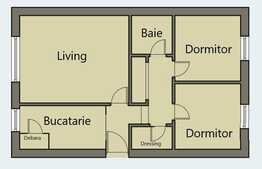 Arunca o privire ! Apartament cu 3 camere decomandate.