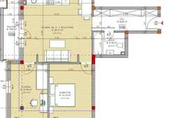 Apartament 3 camere, 66.02 mp utili, semifinisat, zona piata 1 Mai