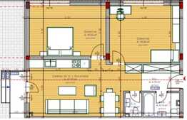 Apartament 3 camere, 76.41 mp utili, semifinisat, zona Piata 1 Mai!