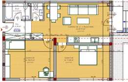 3 camere, 74.38 mp utili, imobil nou, zona piata 1 Mai!