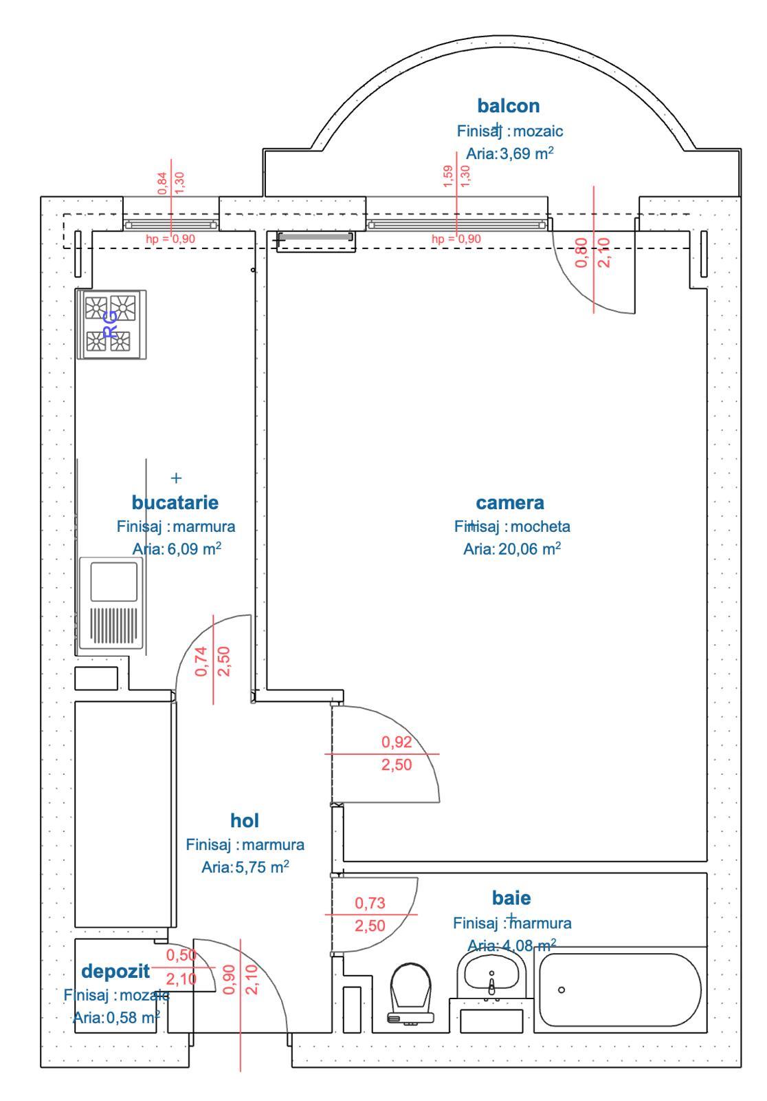 Garsonieră de vânzare Marasti - 56102AV | BLITZ Cluj-Napoca | Poza1