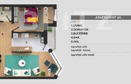 Oportunitate! Apartament in imobil nou, 60mp, balcon, panorama!