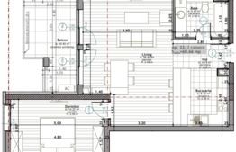 2 camere, 61 mp utili, 9.26 mp terasa, etaj intermediar, imobil nou!