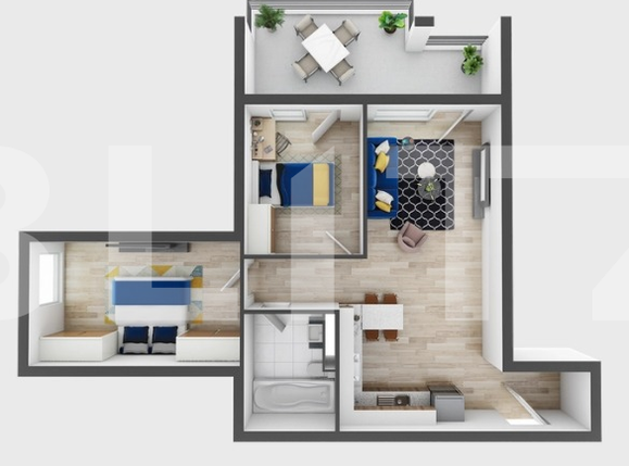 Apartament de vânzare 3 camere Zorilor - 56185AV | BLITZ Cluj-Napoca | Poza1