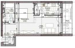 Apartament 1 camera, 48 mp utili, 12 mp terasa, imobil nou!