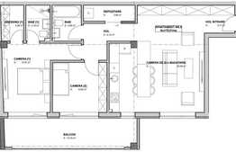 3 camere, 78.61 mp utili, balcon de 14 mp, imobil nou, zona strazii Fabricii!