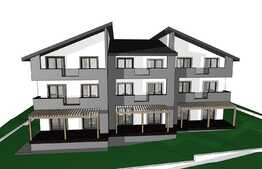 Apartament de 2 camere cu grădină, 57.77 mp, semifinisat, zona Apahida