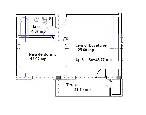Apartament de vânzare 2 camere Floreşti - 56406AV | BLITZ Cluj-Napoca | Poza2