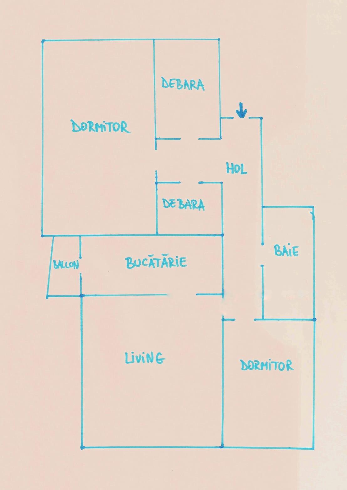 Apartament de vânzare 3 camere Manastur - 56420AV | BLITZ Cluj-Napoca | Poza1