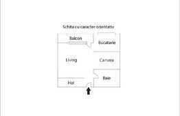 Apartament 1 camera semidecomandat, 42mp, Edgar Quinet