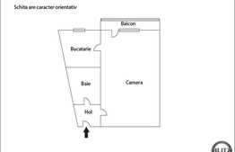 Zona Complex Big, apartament de vanzare 1 camera 24 mp