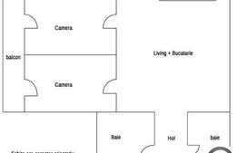 De vanzare 3 camere, 63  mp + 2 balcoane, finisat nou