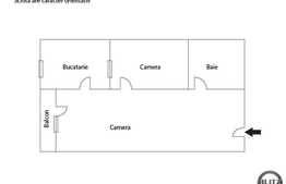 Vanzare 2 camere, 42 mp, balcon, imobil nou , decomandat!